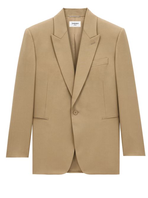Giacca in gabardine di lana SAINT LAURENT | 821895Y405W7557